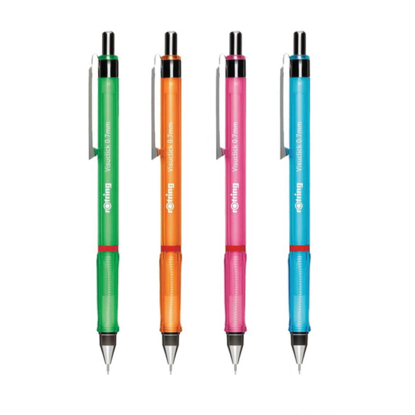 Rotring Visuclick 0.7mm Mechanical Pencil – Orange (24 HB Leads)