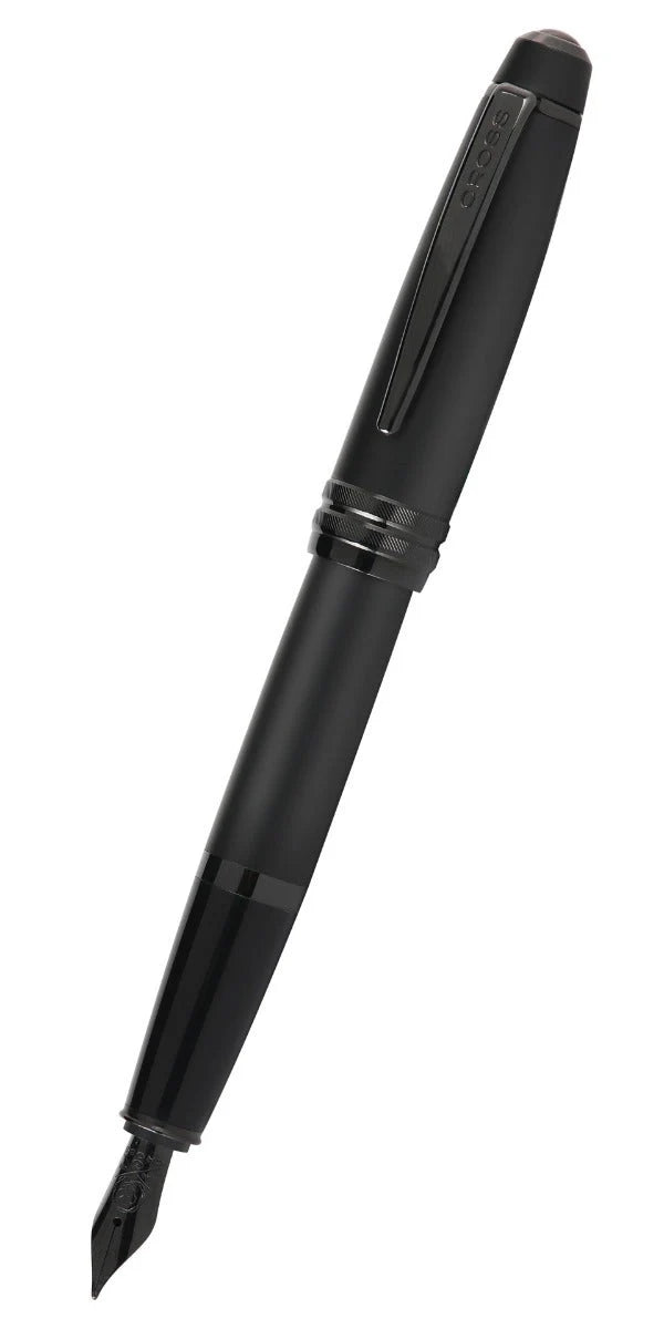Cross AT0456-19MS Bailey™ Matte Black Lacquer Stainless Steel Medium Nib Fountain Pen