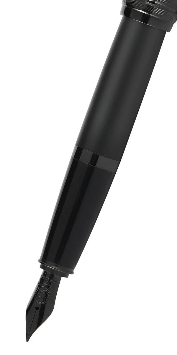 Cross AT0456-19MS Bailey™ Matte Black Lacquer Stainless Steel Medium Nib Fountain Pen
