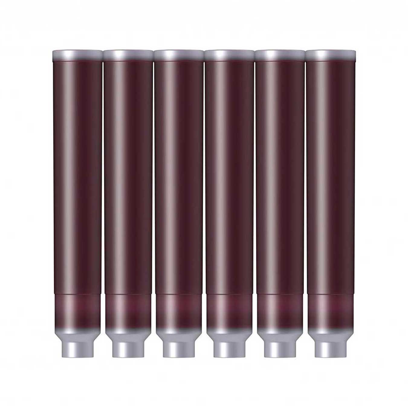Scrikss Red Ink Cartridges for Fountain Pens (Pack of 6)