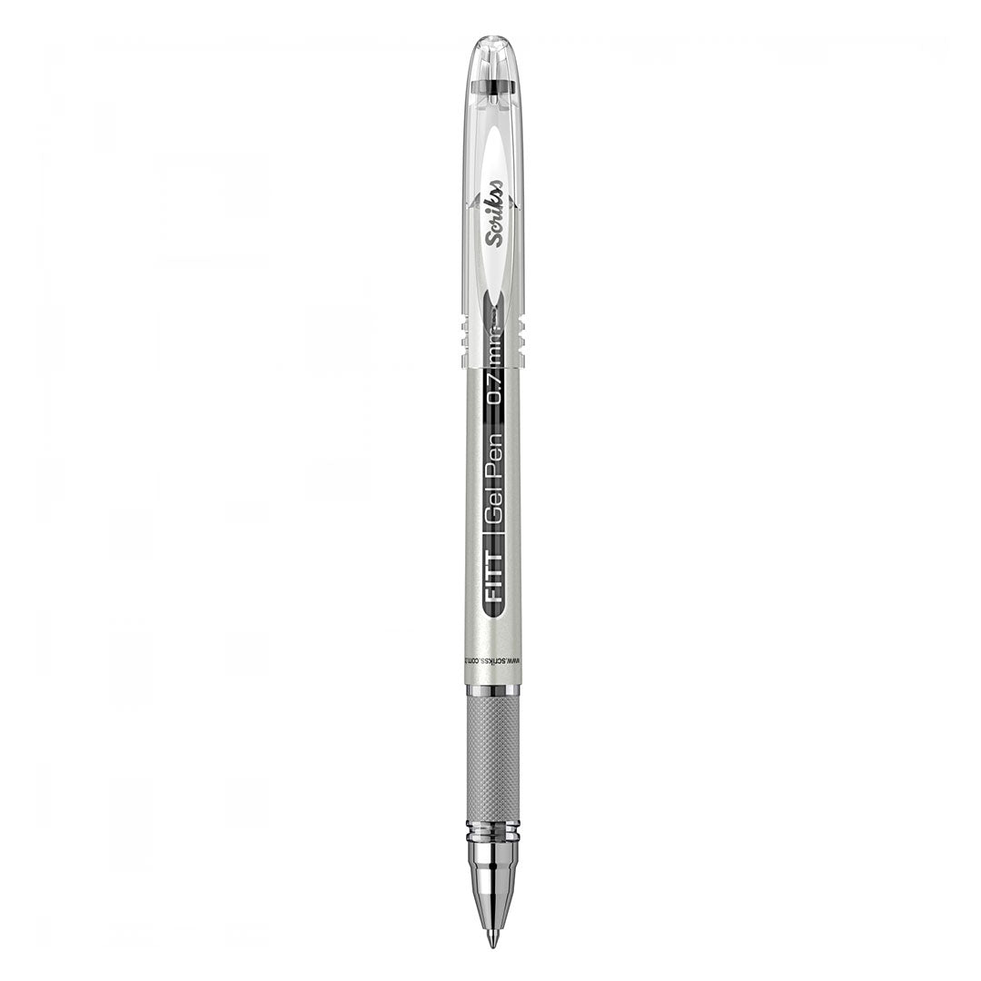 Scrikss | Fitt Gel Pen | Rollerball Pen 0.7 | Box Of 12 | Black