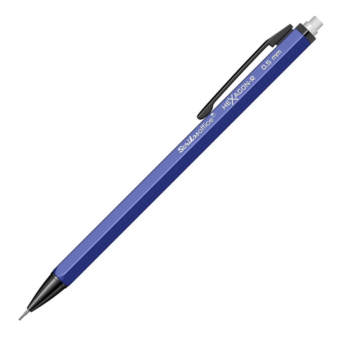 Scrikss | Hexagon-R | Mechanical Pencil | 0.5mm | Dark Blue