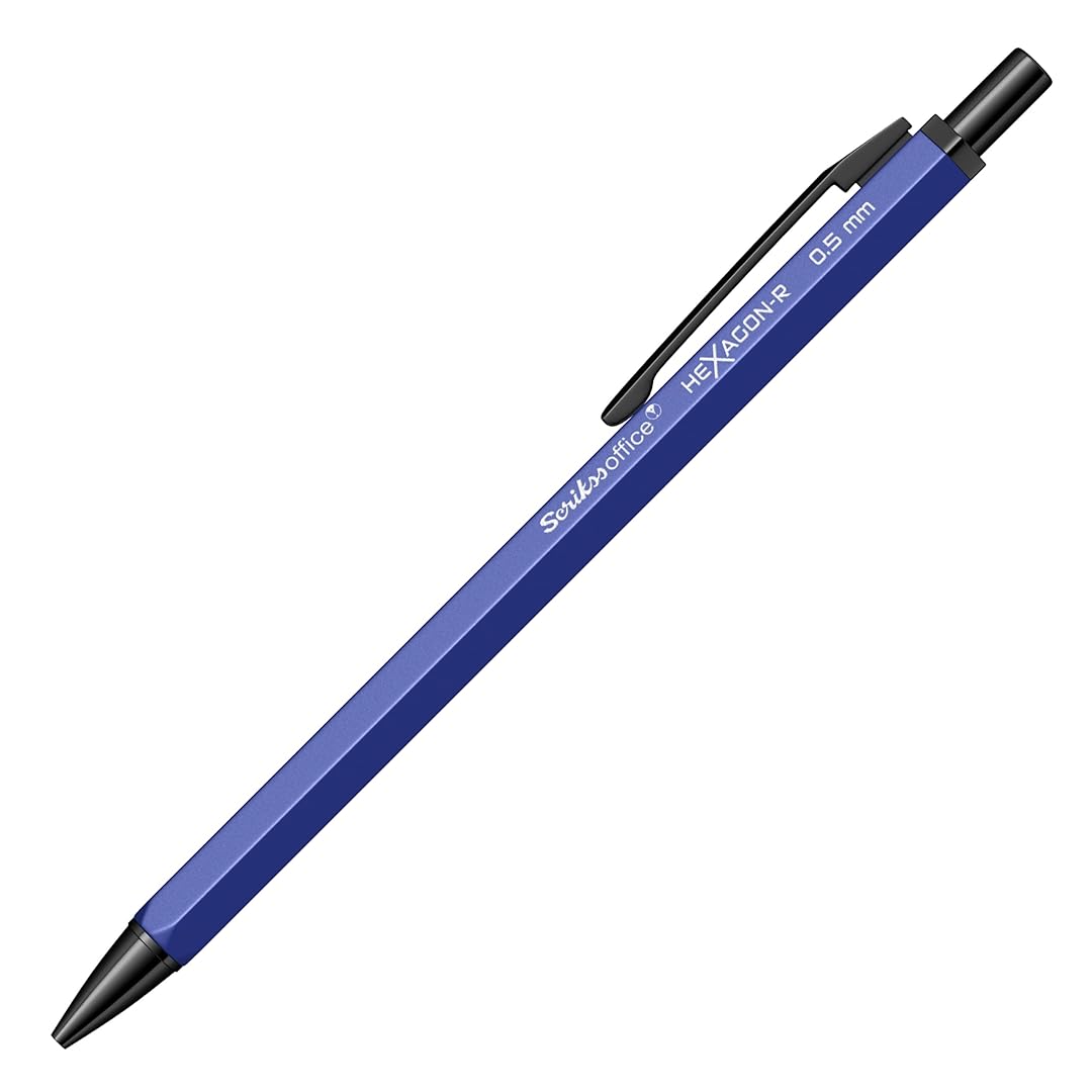 Scrikss | Hexagon-R | Mechanical Pencil | 0.5mm | Dark Blue