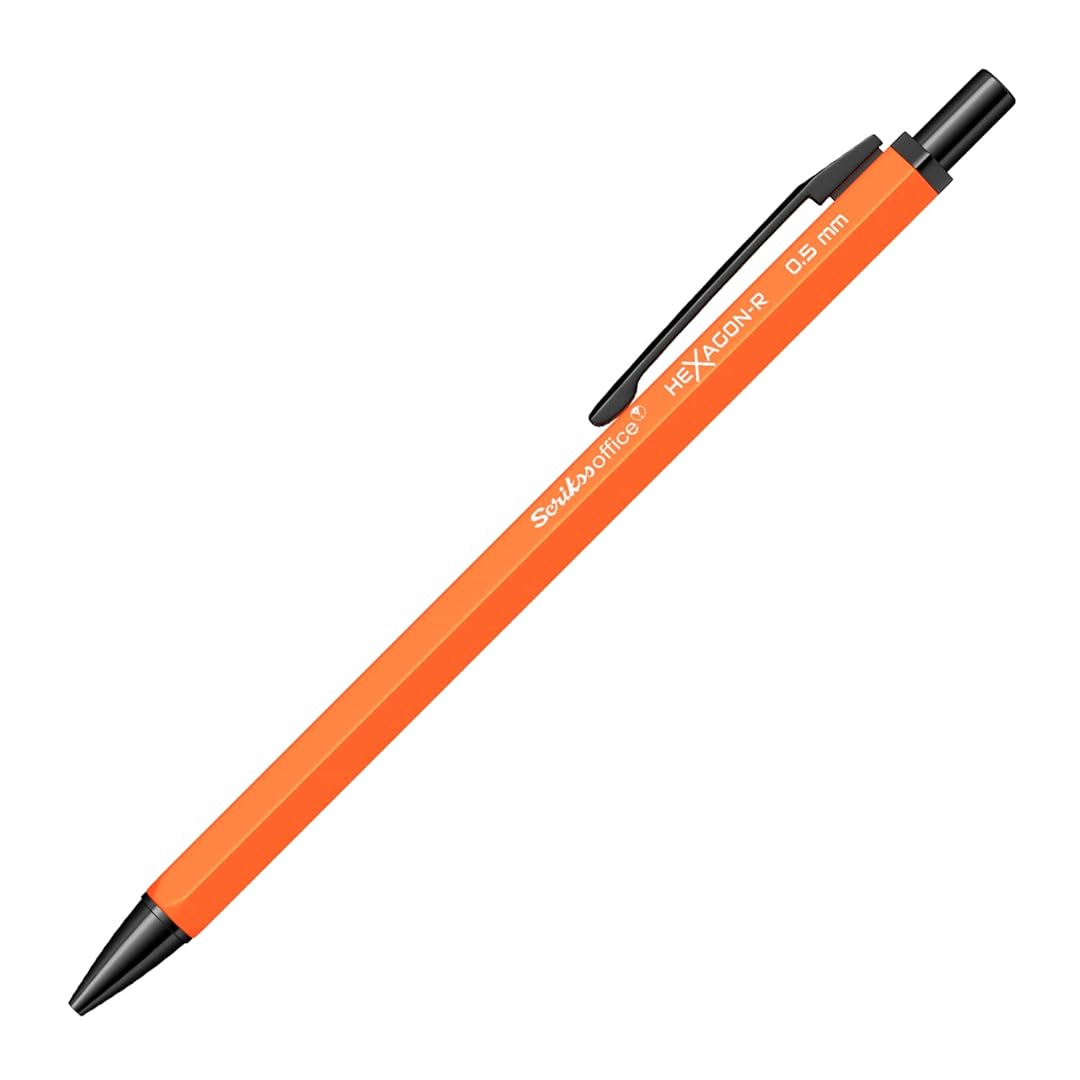Scrikss | Hexagon-R | Mechanical Pencil | 0.5mm | Orange