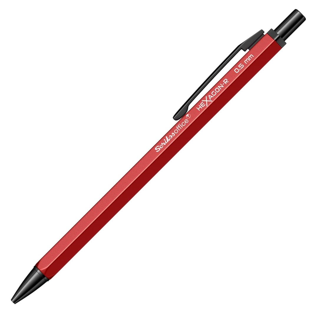 Scrikss | Hexagon-R | Mechanical Pencil | 0.5mm | Red