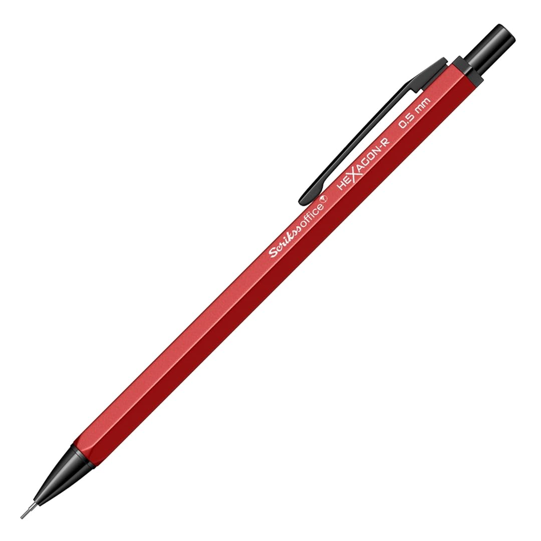Scrikss | Hexagon-R | Mechanical Pencil | 0.5mm | Red