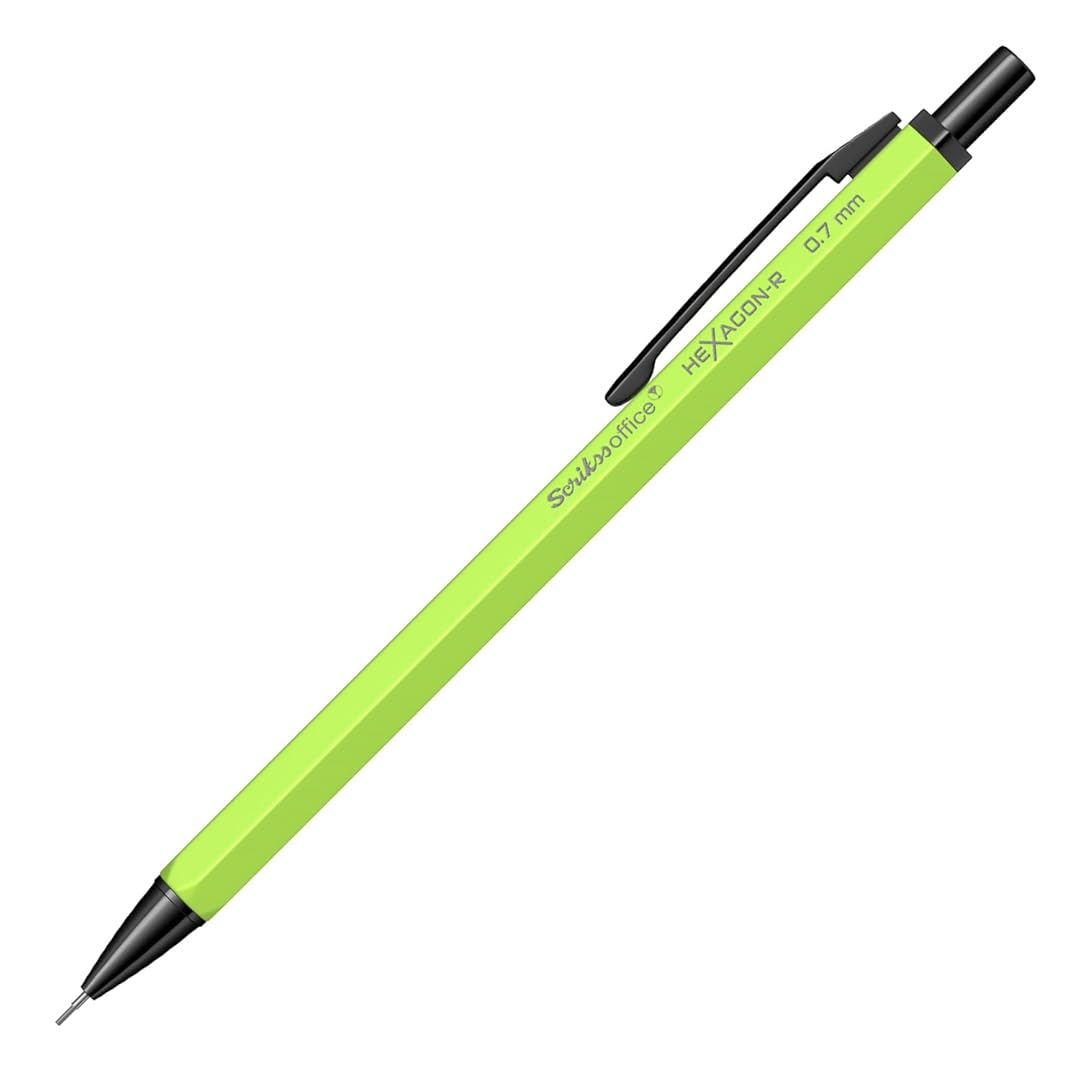Scrikss | Hexagon-R | Mechanical Pencil | 0.7mm | Neon Green