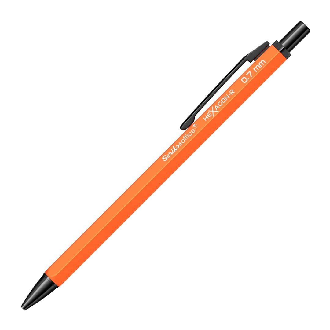 Scrikss | Hexagon-R | Mechanical Pencil | 0.7mm | Orange
