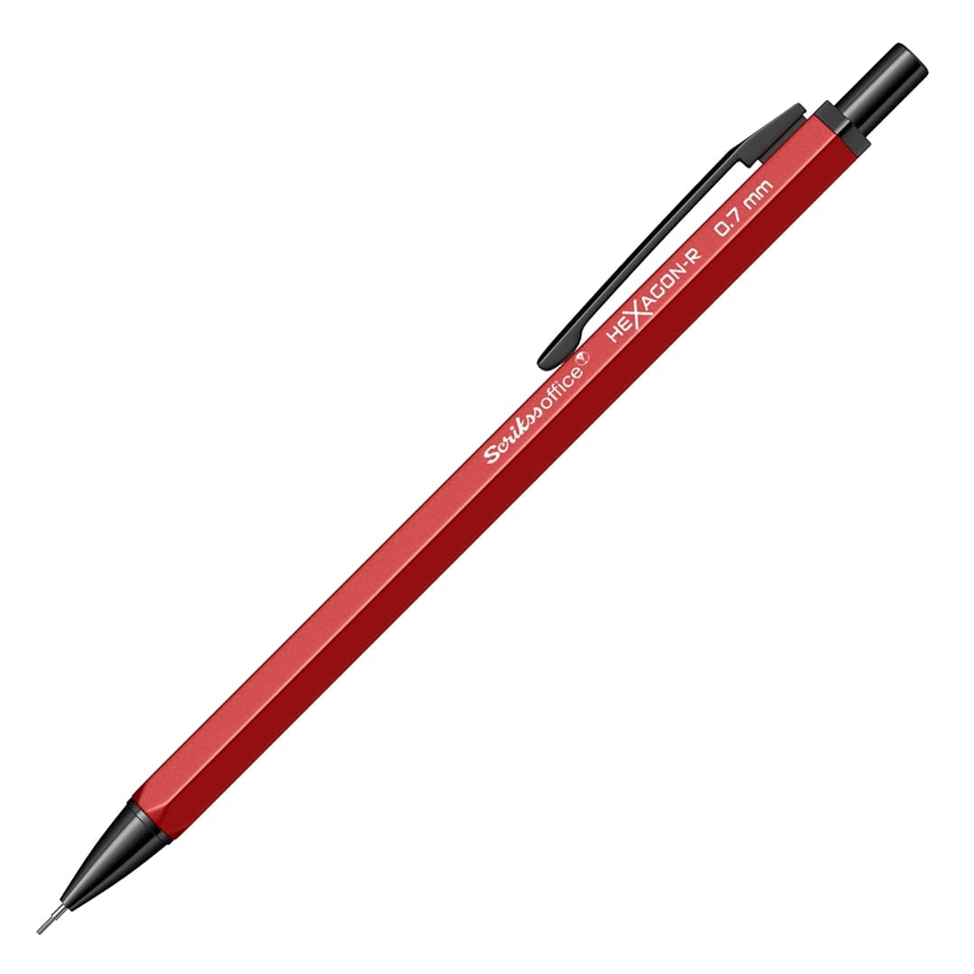 Scrikss | Hexagon-R | Mechanical Pencil | 0.7mm | Red