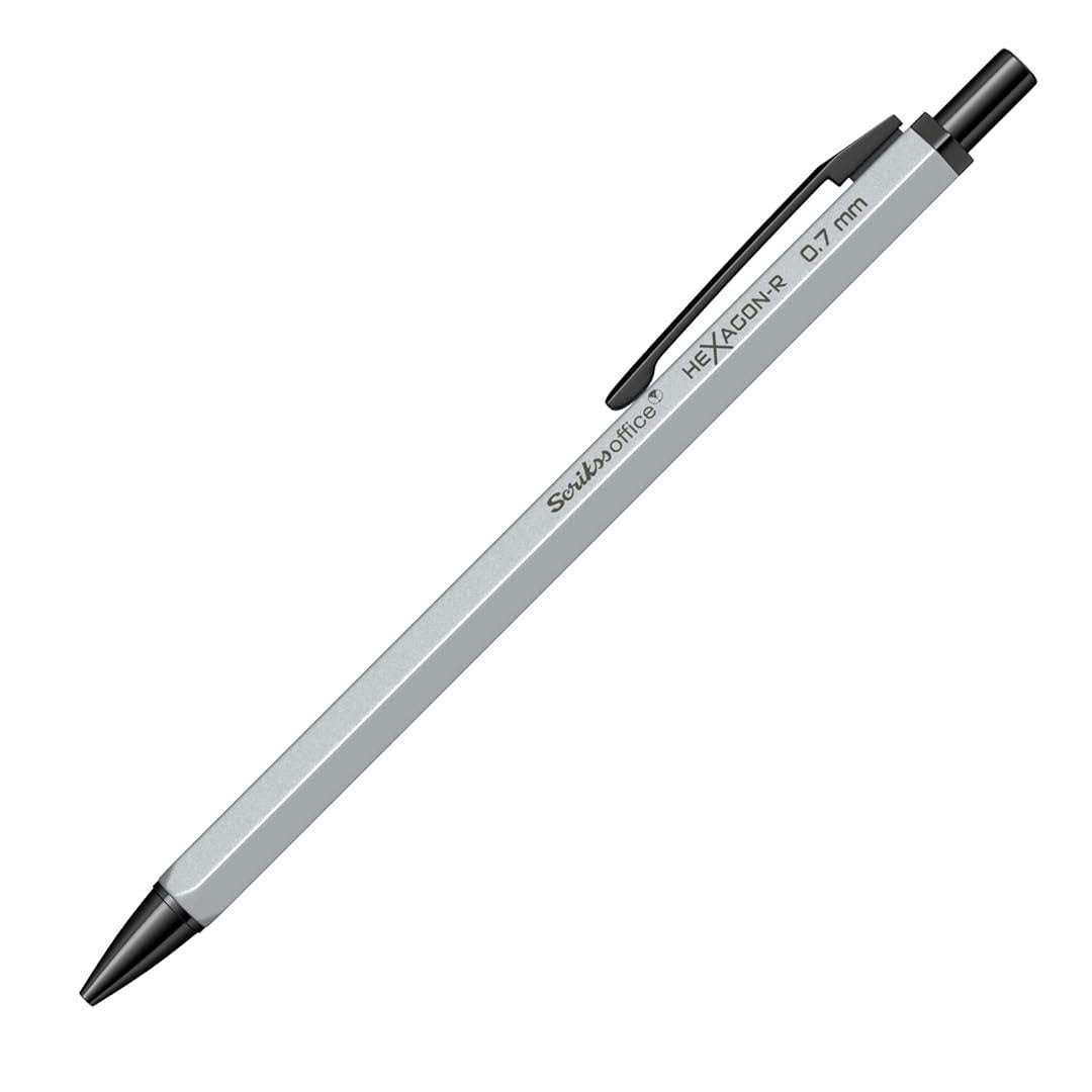 Scrikss | Hexagon-R | Mechanical Pencil | 0.7mm | Silver