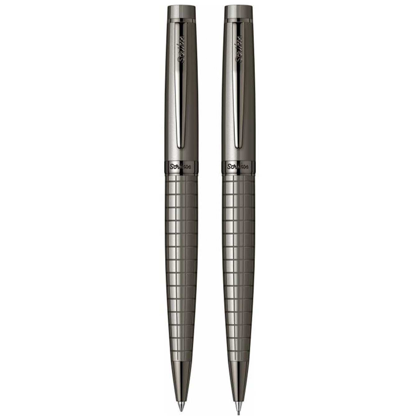 Scrikss Honour 38 Ball Point & Mechanical Pencil Set in Carbon Grey