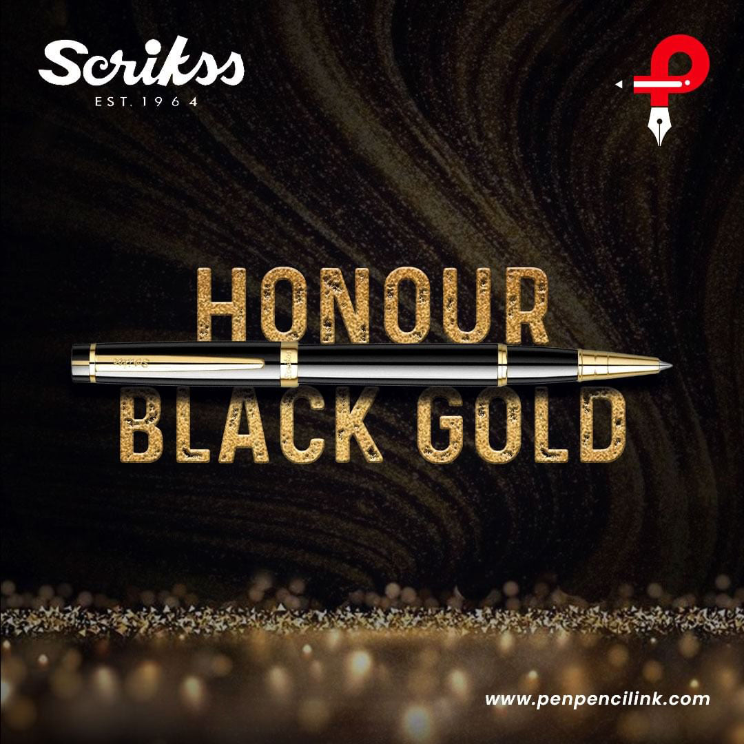 Scrikss Honour 38 Rollerball Pen | Glossy Black GT