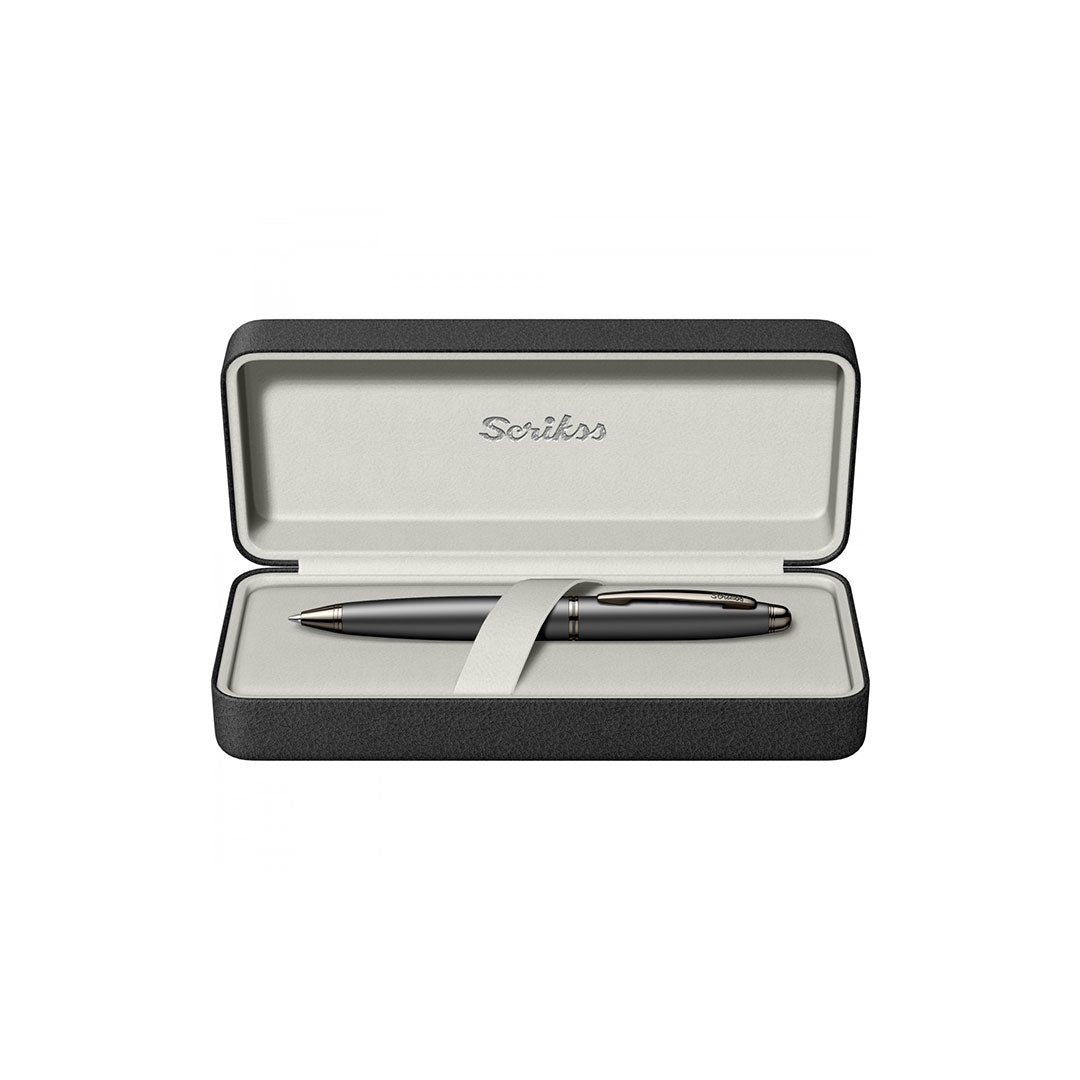 Scrikss | Knight 88 | Ballpoint Pen | Matt Black Gold Chrome