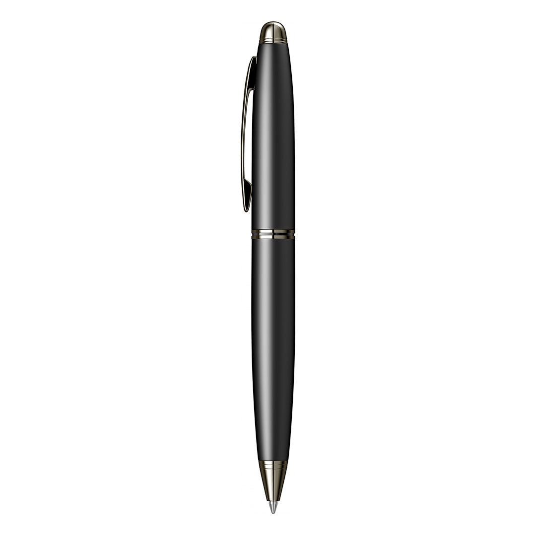 Scrikss | Knight 88 | Ballpoint Pen | Matt Black Gold Chrome