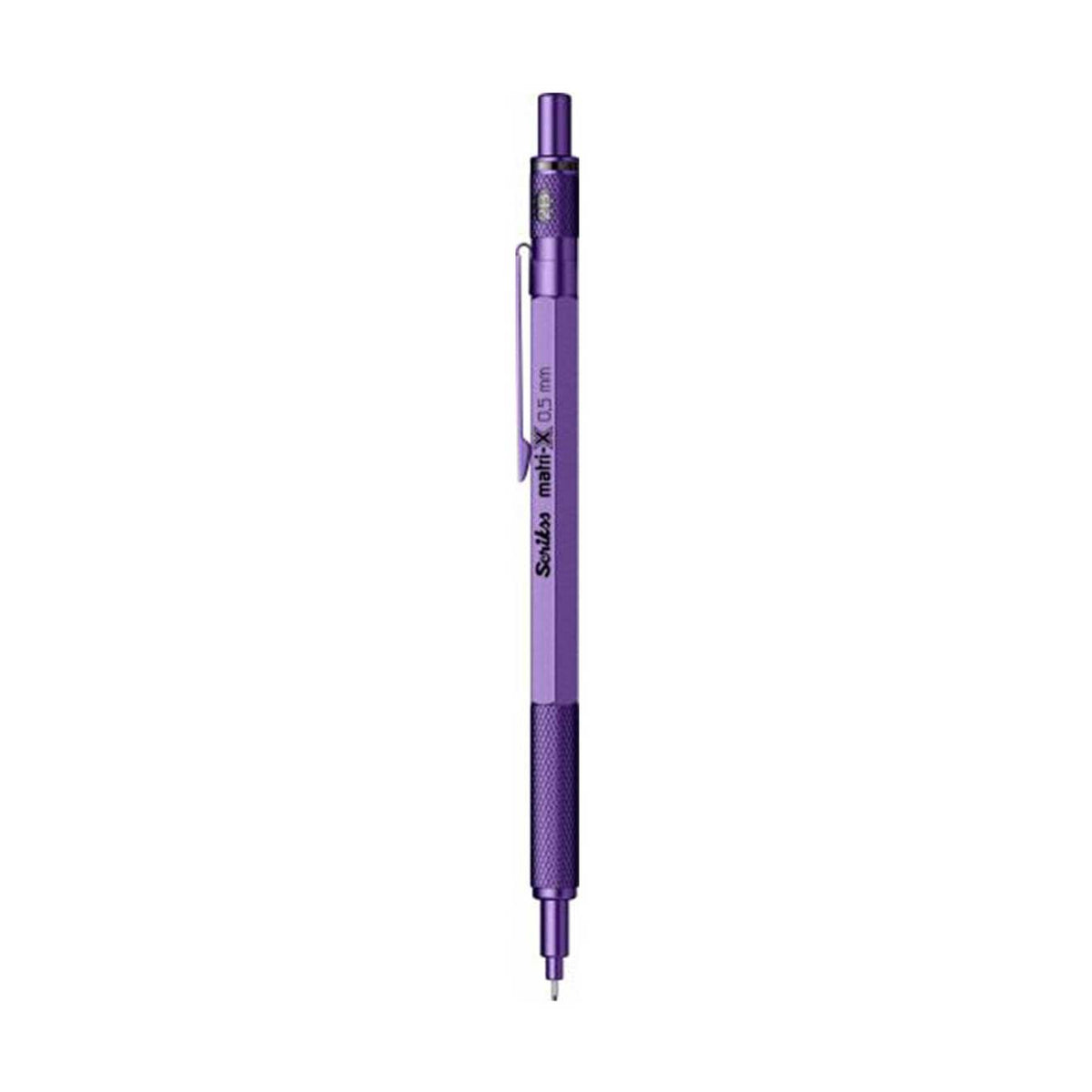 Scrikss Matri-X 0.5mm Mechanical Pencil in Metallic Purple on a white background