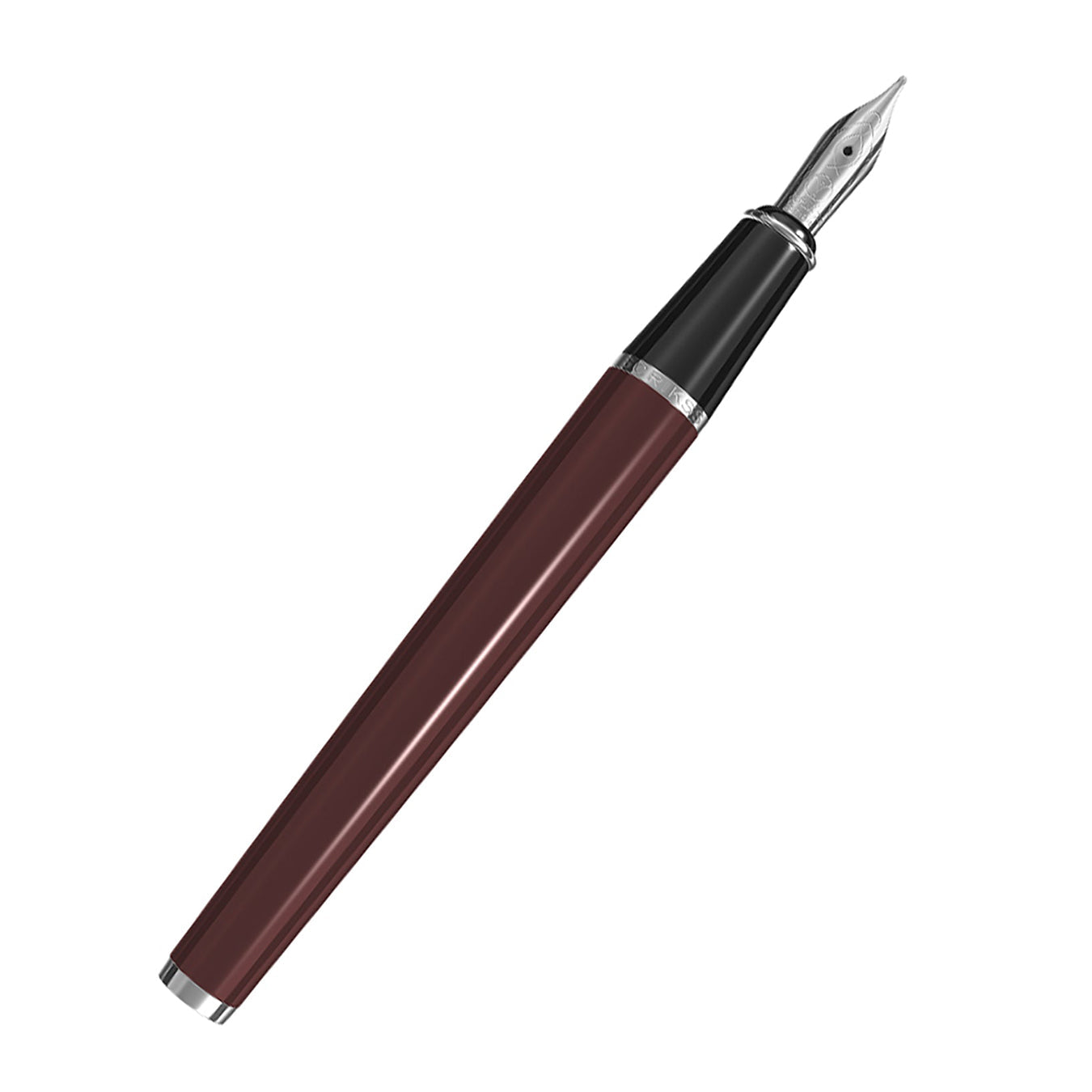 Scrikss Metropolis 78  Fountain Pen in Burgundy CT on a white background