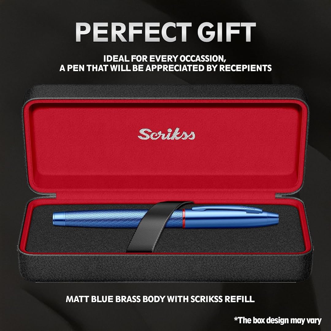 Scrikss Noble 35 Rollerball Pen - Blue