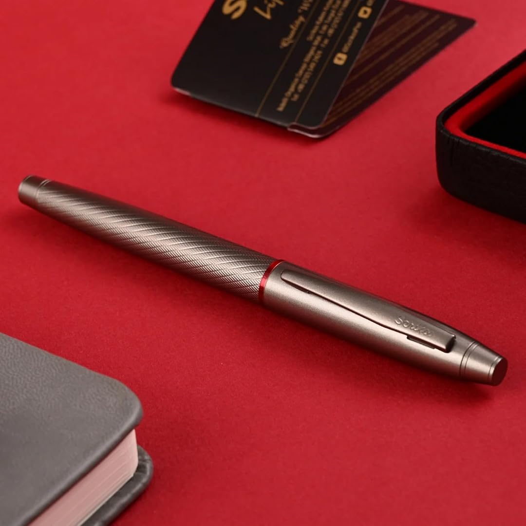 Scrikss Noble 35 Rollerball Pen - Matte Titanium