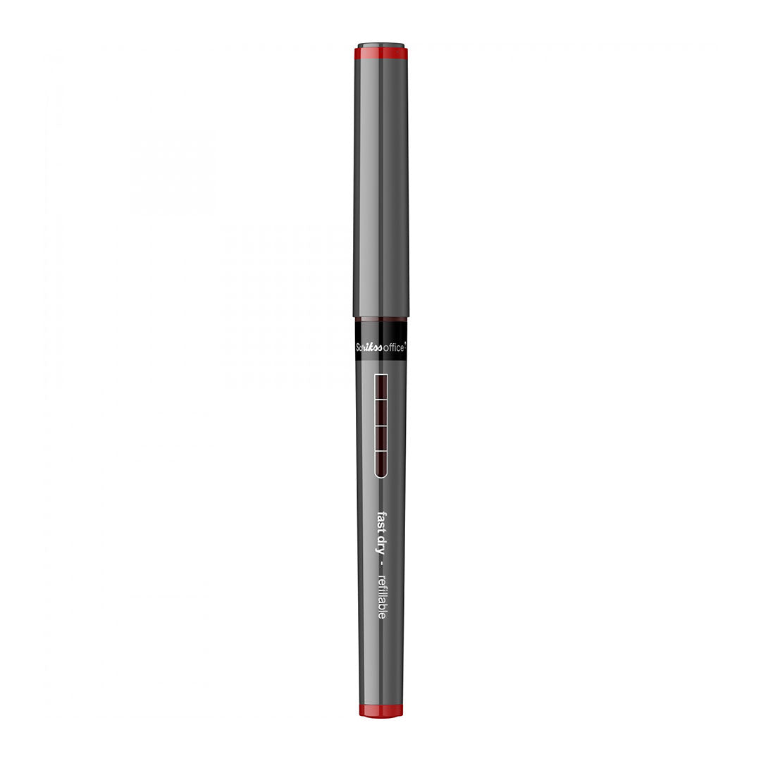 Scrikss PI-8 0.7mm Roller Pen | Red (12 PCS)
