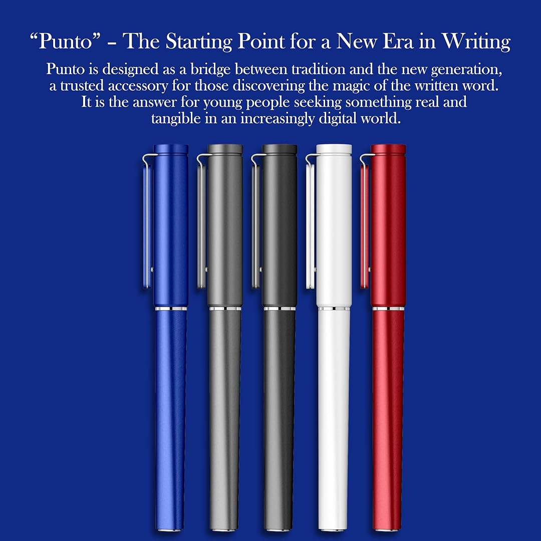 Scrikss Punto Medium Nib Fountain Pen - Blue