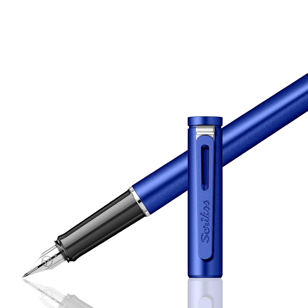 Scrikss Punto Medium Nib Fountain Pen - Blue