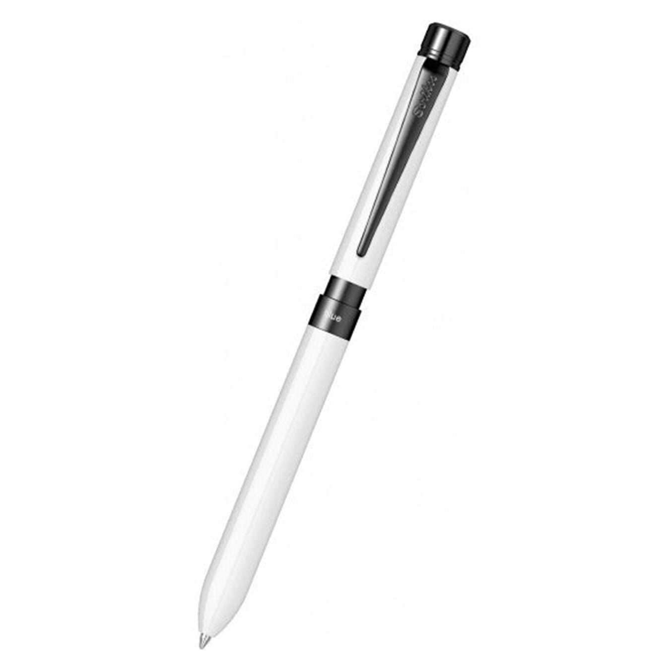 Scrikss Trio Sport 83 Multi Function Pen in Glossy White BT on white background
