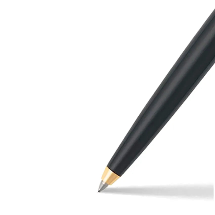 Sheaffer SAGARIS 9475-K Gloss Black Barrel and Chrome Cap Ballpoint Pen With Gold Tone trim