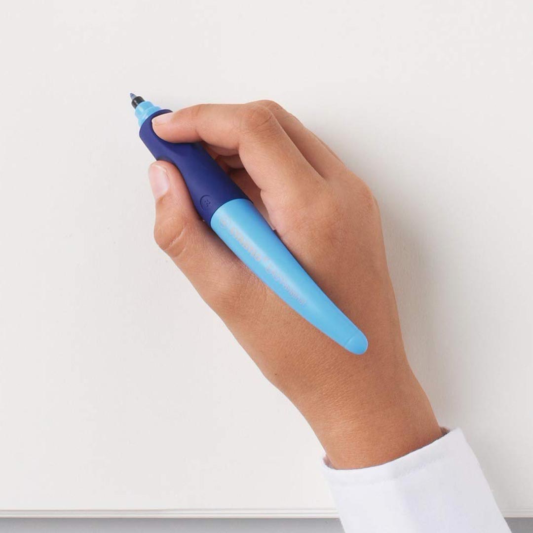 Stabilo | Easy Original | Pastel | Roller Ball Pen | Right Handed | Light & Dark Blue | Pack of 1