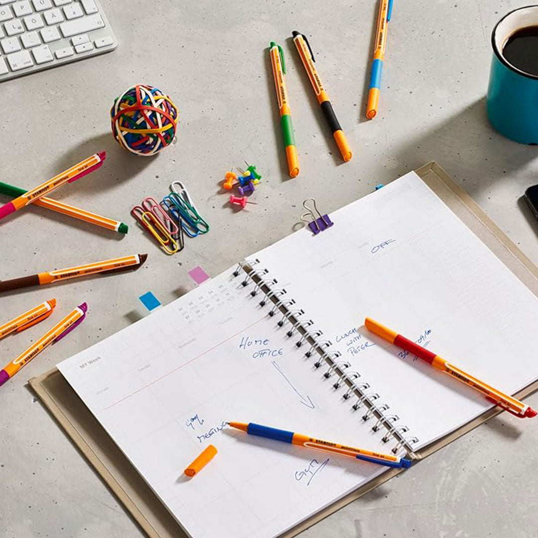 Stabilo | Gel Roller Ball Pen | Point Visco | Wallet Of 4