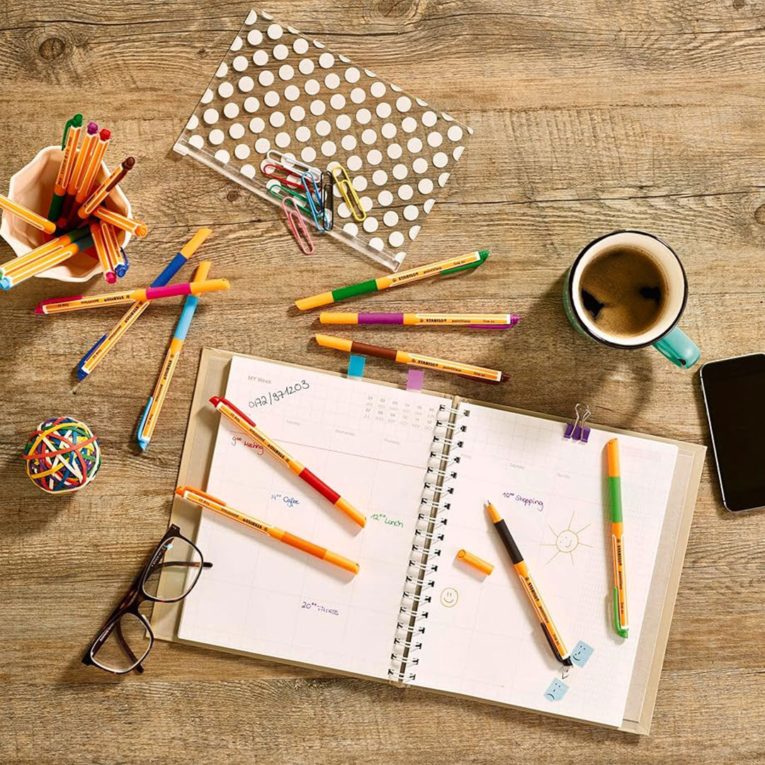 Stabilo | Gel Roller Ball Pen | Point Visco | Wallet Of 4