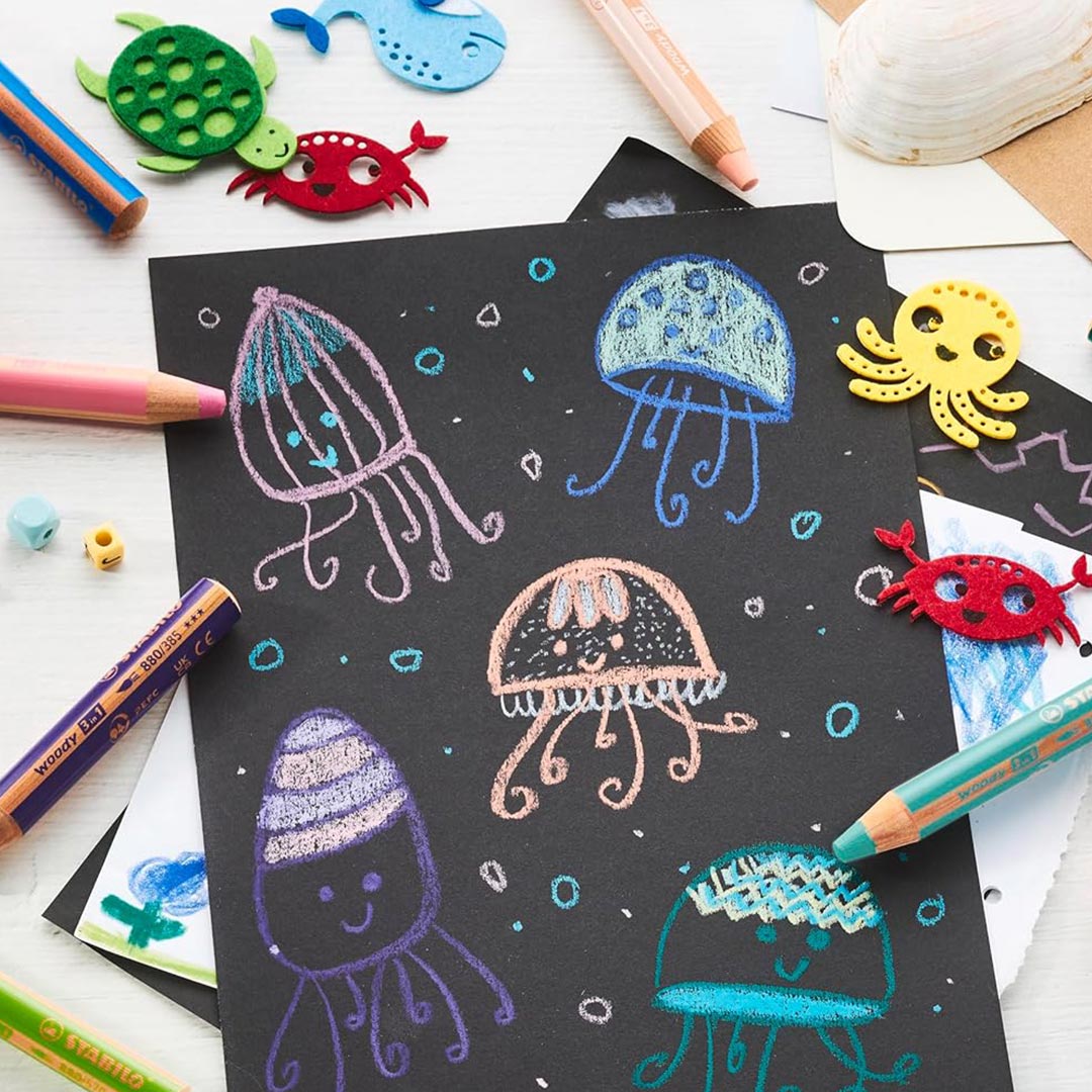 Stabilo | Multi-Talented Pencil | Woody 3 In 1 Duo | Light Green | 1 Piece