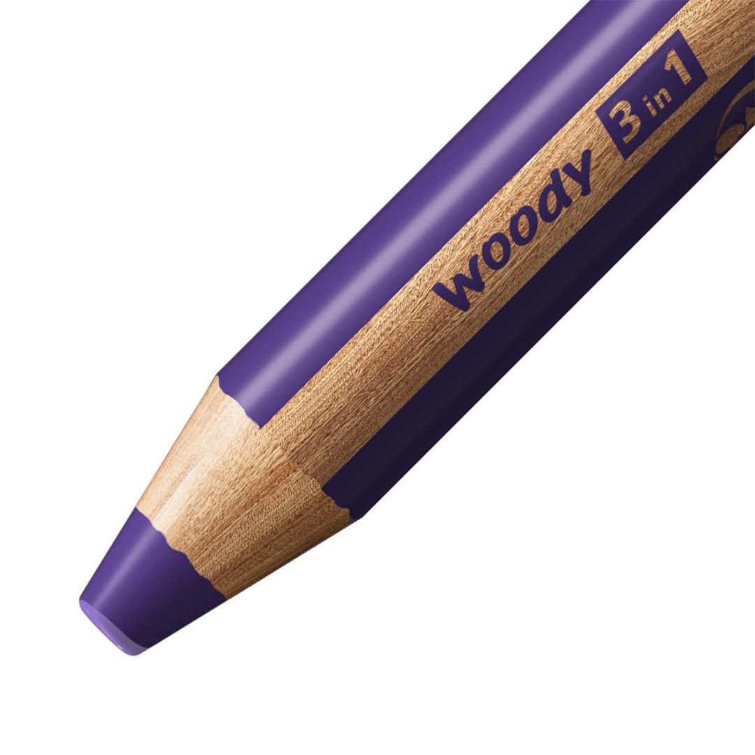Stabilo | Multi-Talented Pencil | Woody 3 In 1 Duo | Violet | 1 Piece