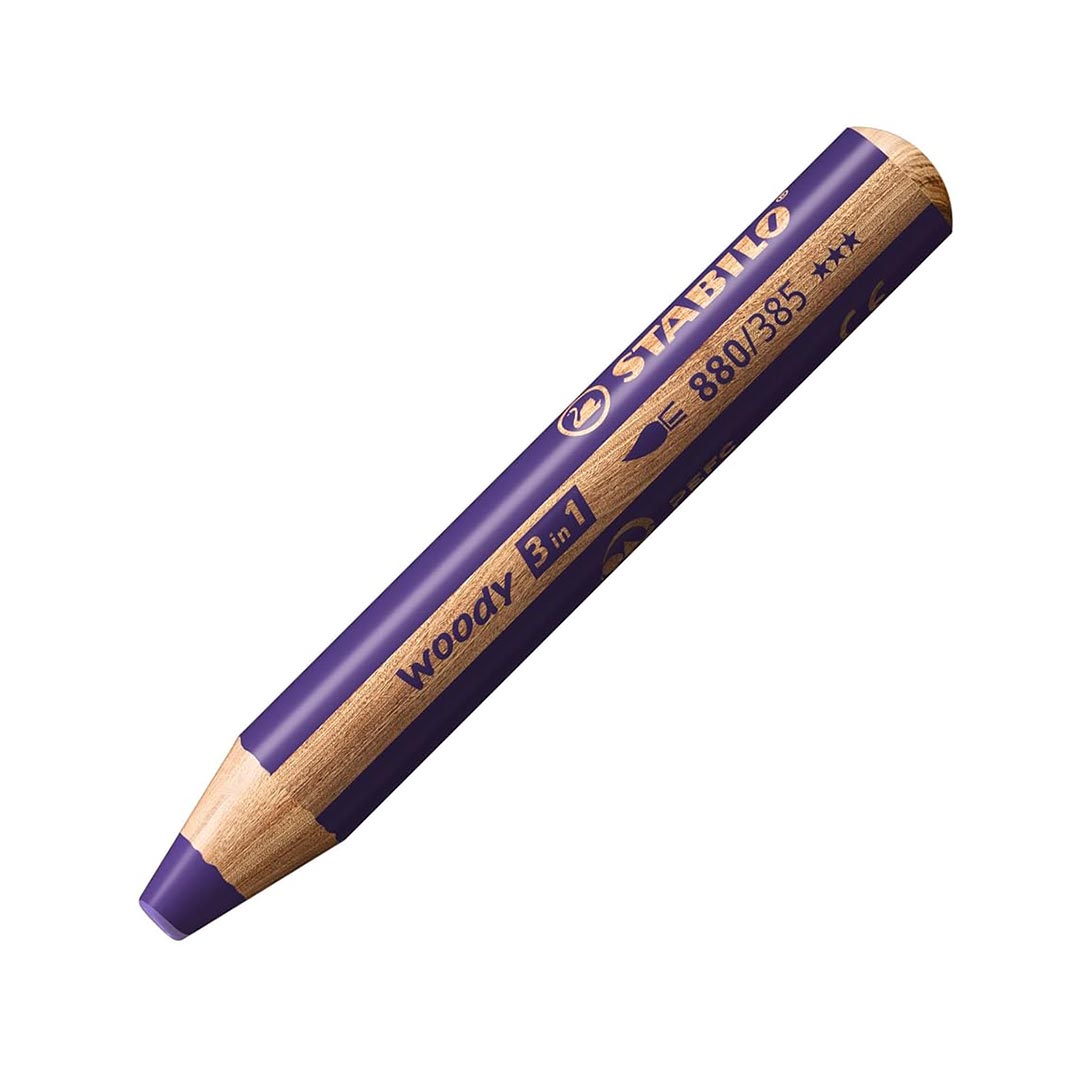 Stabilo | Multi-Talented Pencil | Woody 3 In 1 Duo | Violet | 1 Piece