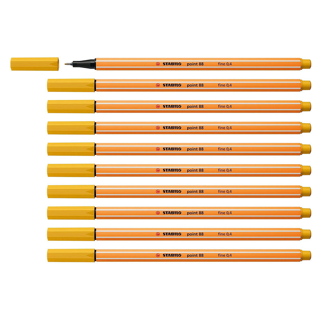Stabilo | Point 88 | Fineliner | Curry | Pack Of 10