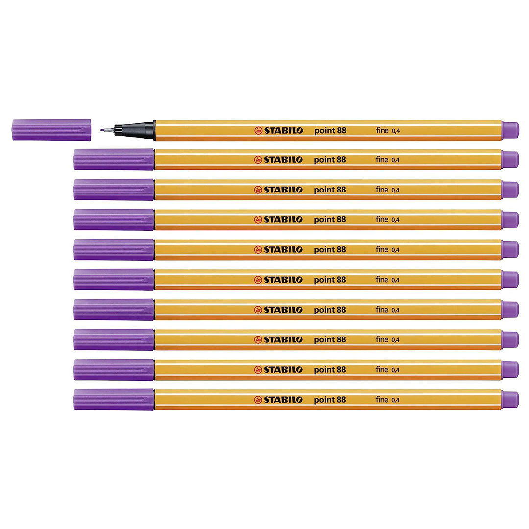 Stabilo | Point 88 | Fineliner | Voilet | Pack Of 10