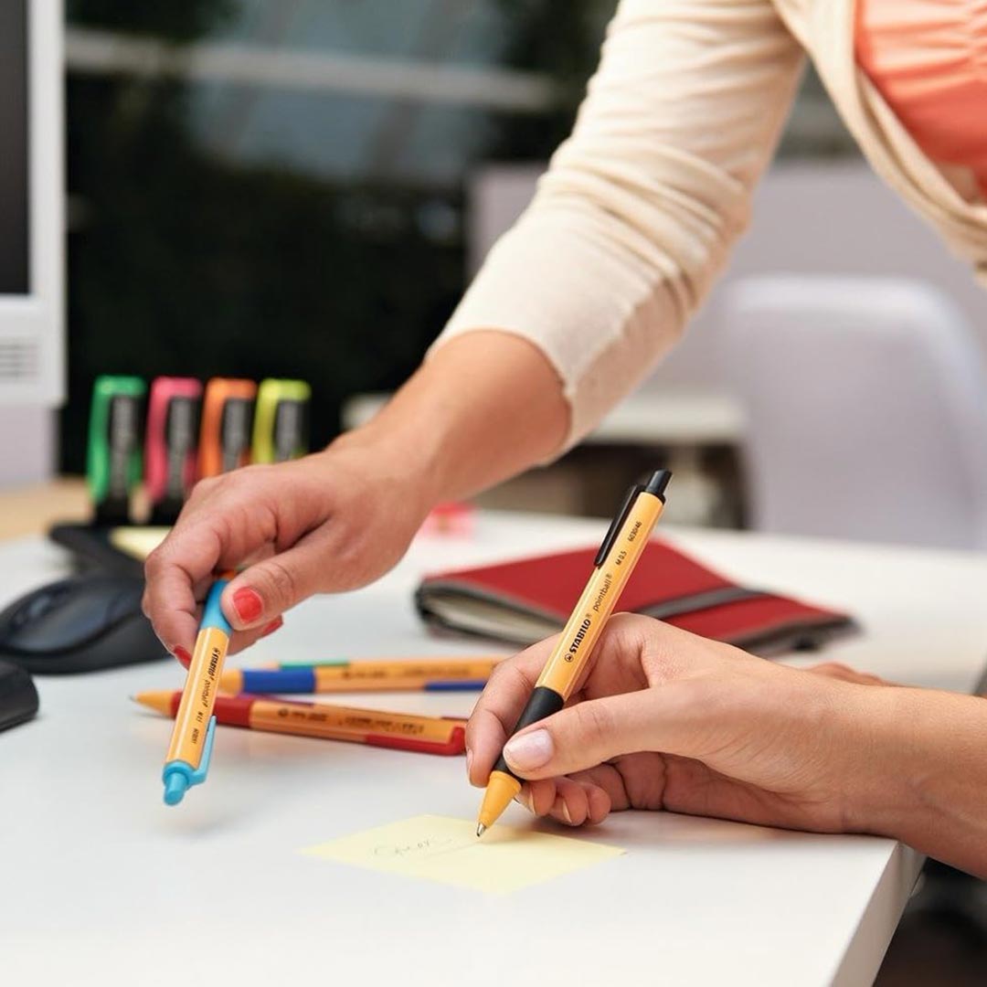 Stabilo | Pointball | Ballpoint Pen | Multicolored | Pack Of 4