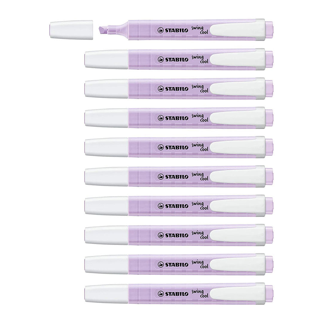 Stabilo | Swing Cool | Pastel | Lilac | Pack Of 10Pcs | Highlighter Pen