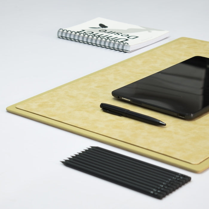 Unmet Desire 22x16 Inches Rigid Desk Blotter | Moderno | Cream