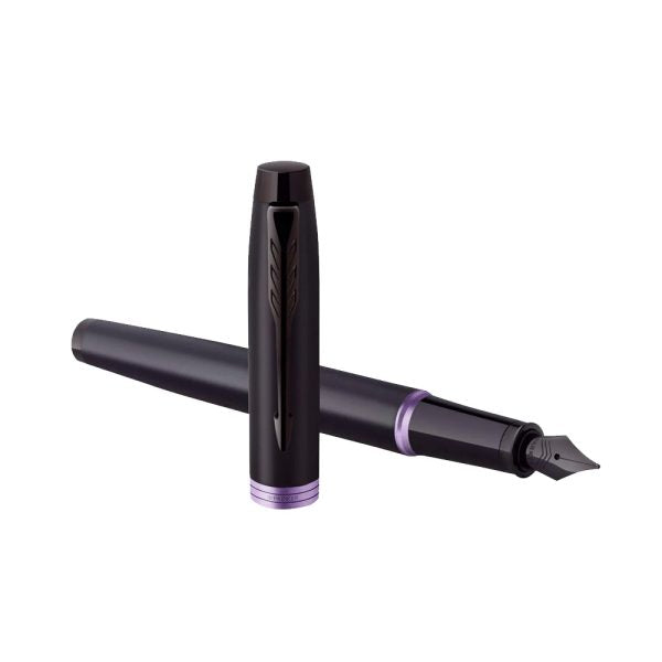 Parker IM Amethyst Purple Black Metal Trim Fountain Pen