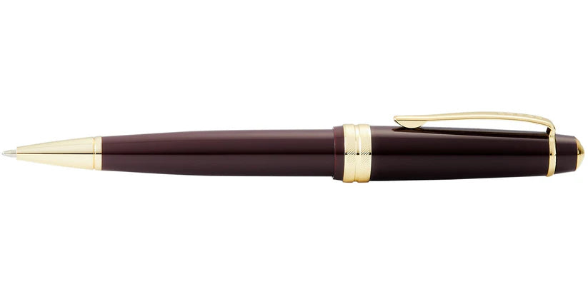 Cross AT0742-11 Bailey Light™ Polished Burgundy Resin and Gold Tone Ballpoint Pen