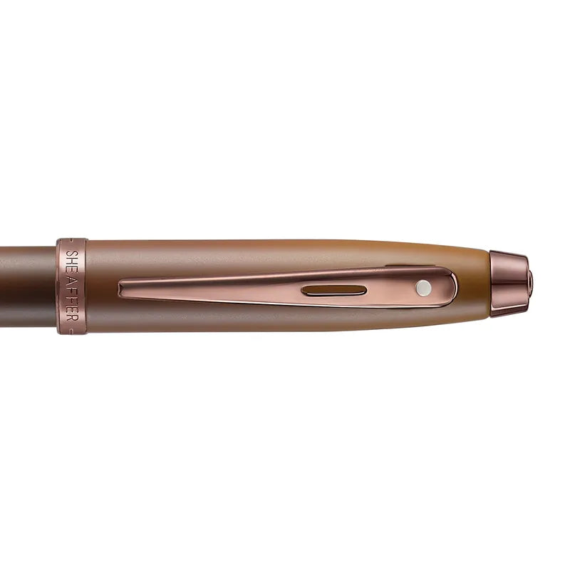 Sheaffer 100 9374 Coffee Edition Matt Brown with Regal Brown PVD Trims Fountain Pen Medium Nib