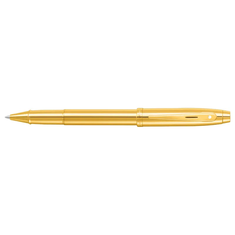 Sheaffer 100 9372 Glossy PVD Gold With PVD Gold Trim Rollerball Pen