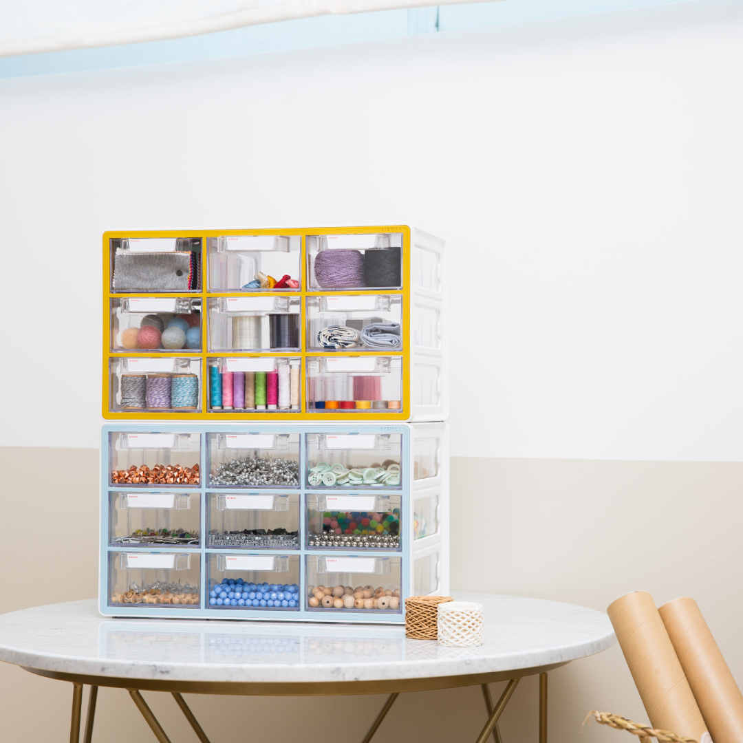 Sysmax | Multi Utility  Storage Box | 9 Drawers | Organizer | Mint | Up System | For Office & Home