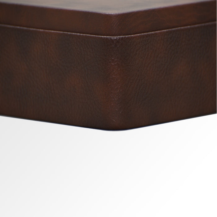 Unmet Desire Tissue Box Holder for Home and Office in Premium Faux Leather | Size: 9.5 x 4.5 x 2.5(H) Inches | Classic |Brown