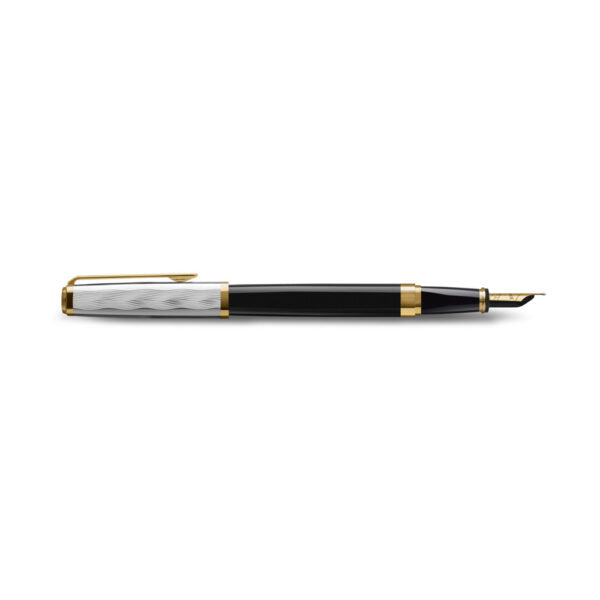 Waterman Exception Reflections of Paris Special Edition Deluxe Black Lacquer GT Fountain Pen 18Kt Gold