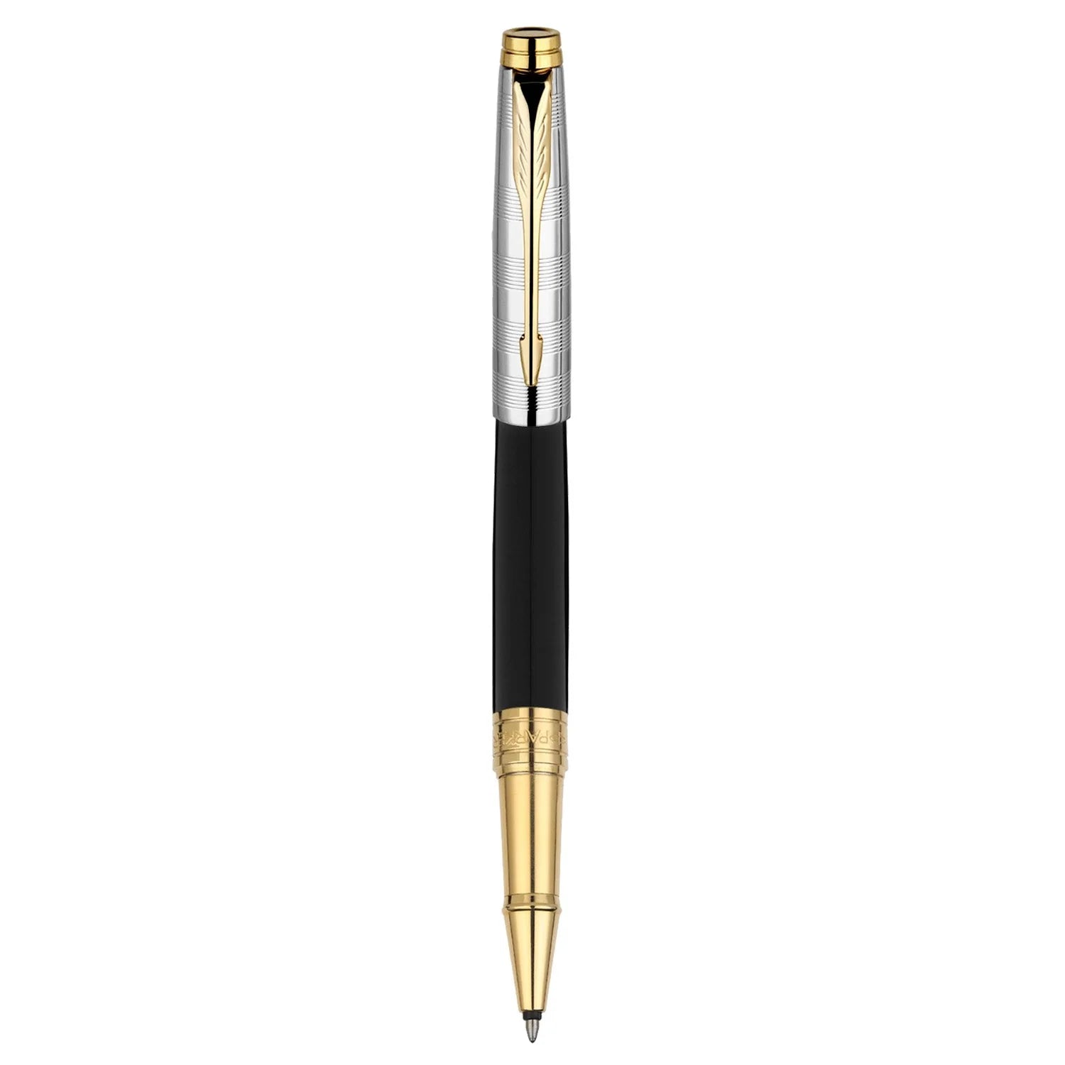Parker Aster Deluxe Black/Chrome GT Roller Ball Pen