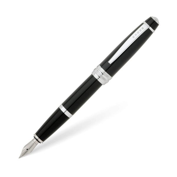 Cross AT0456-7MS Bailey Black Lacquer CT Fountain Pen