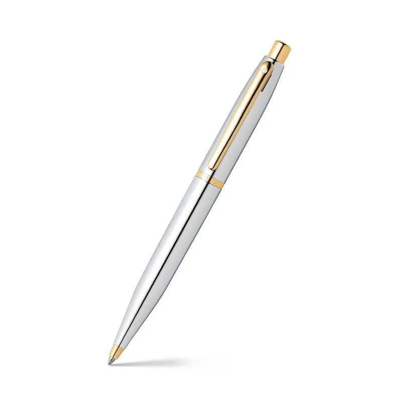 Sheaffer 9422 VFM Polished Chrome with Gold Plated Trim Ballpoint Pen