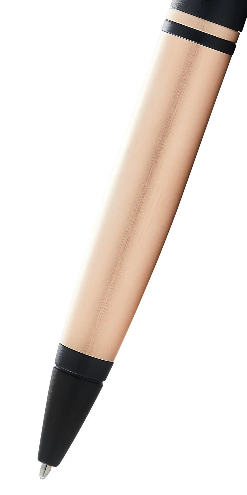 Cross AT0112-27 Calais™ Brushed Rose Gold Plate and Black Lacquer Ballpoint Pen