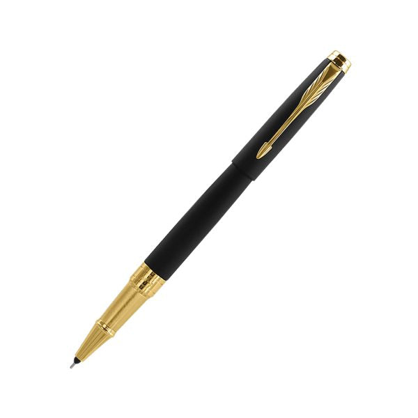 Parker Aster Matte Black GT Rollerball Pen With Large Notebook